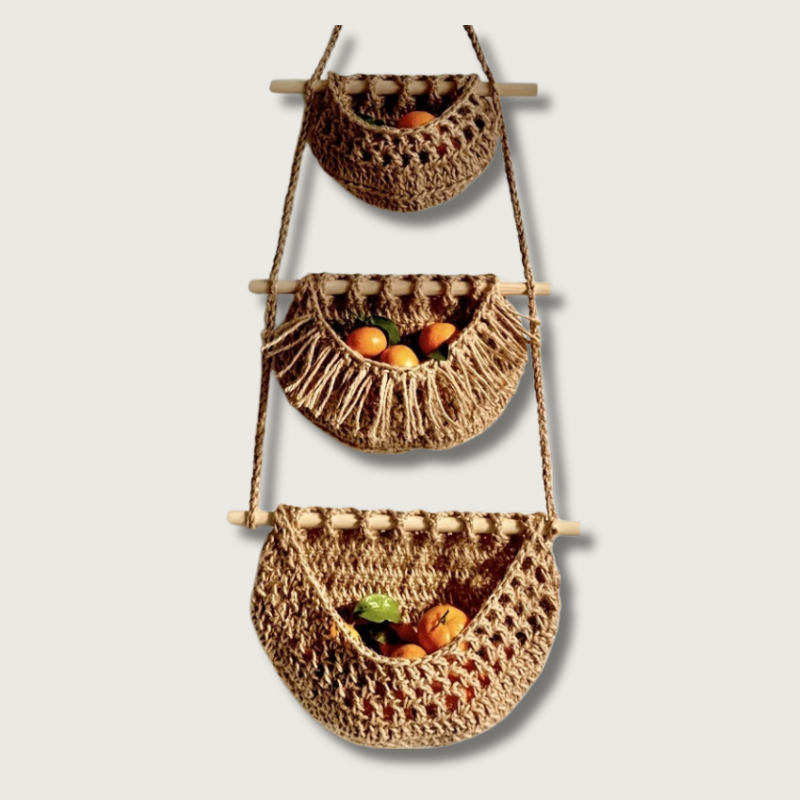 Bohemian 3-Tier Hanging Storage Basket - HappyKidMart