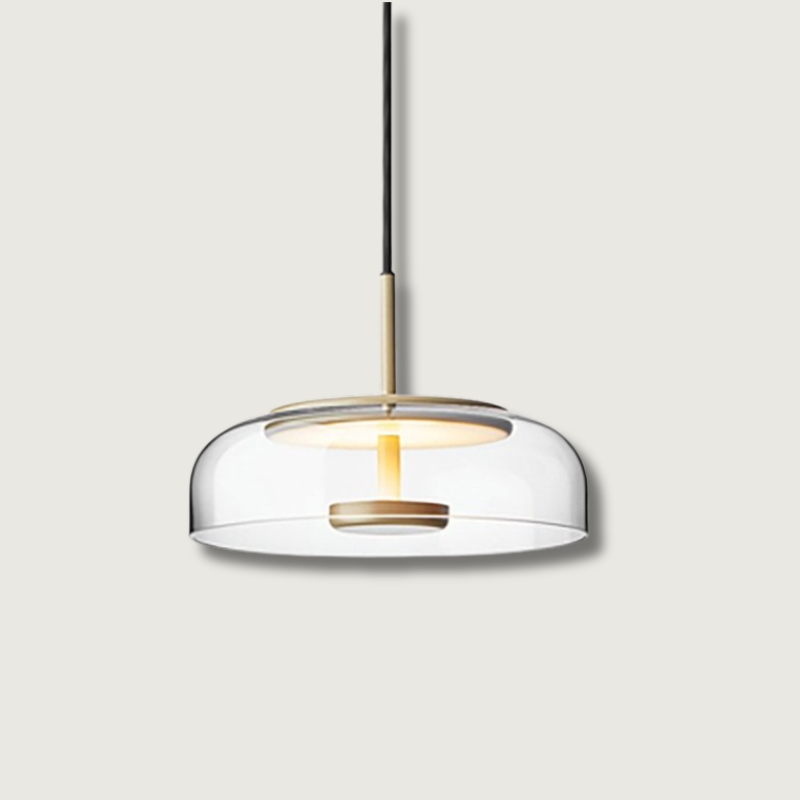 Stylish Glass Pendant Lighting | Stone Decor Disc - HappyKidMart