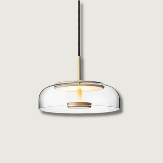 Stylish Glass Pendant Lighting | Stone Decor Disc - HappyKidMart