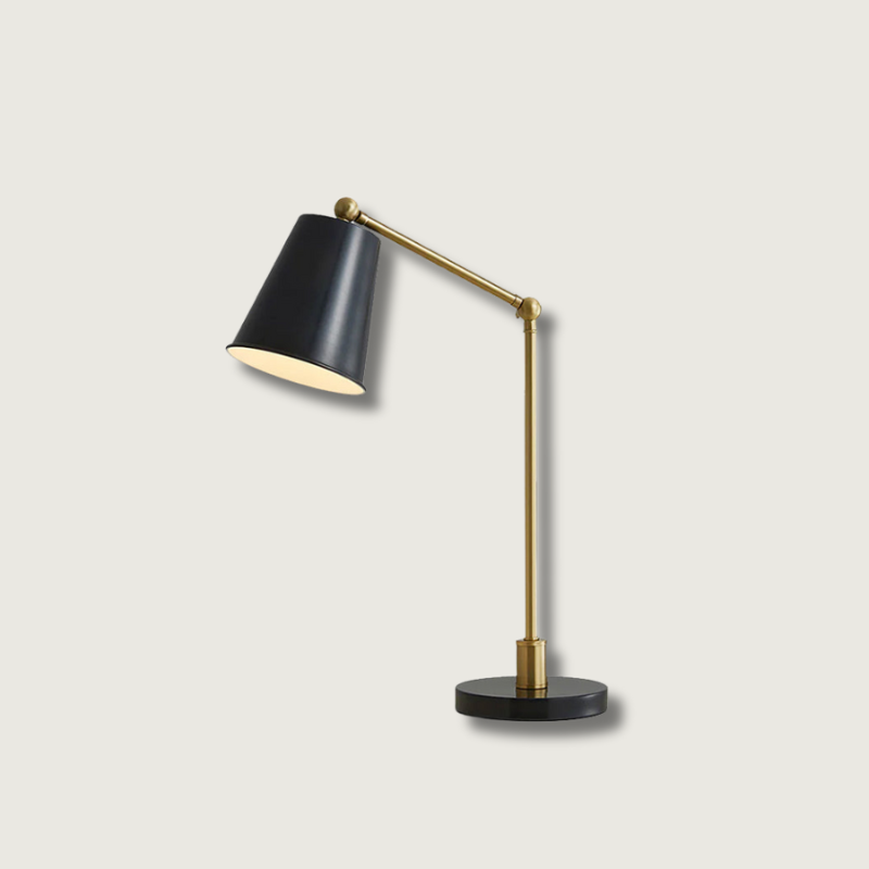Sleek Black Adjustable Office Lamp - HappyKidMart