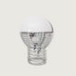 Sleek Metal Desk Lamp | Silver Base White Shade - HappyKidMart