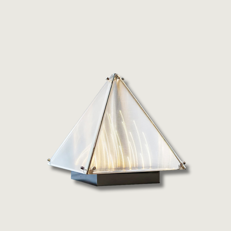 Stylish Glass Triangle Desk Lamp - HappyKidMart