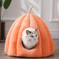 Cozy Kitty Pumpkin Bed For Cold Weather - HappyKidMart