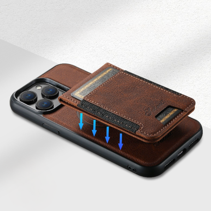 Luxury Phone Wallet Cover | Slim Card Holder Case - HappyKidMart