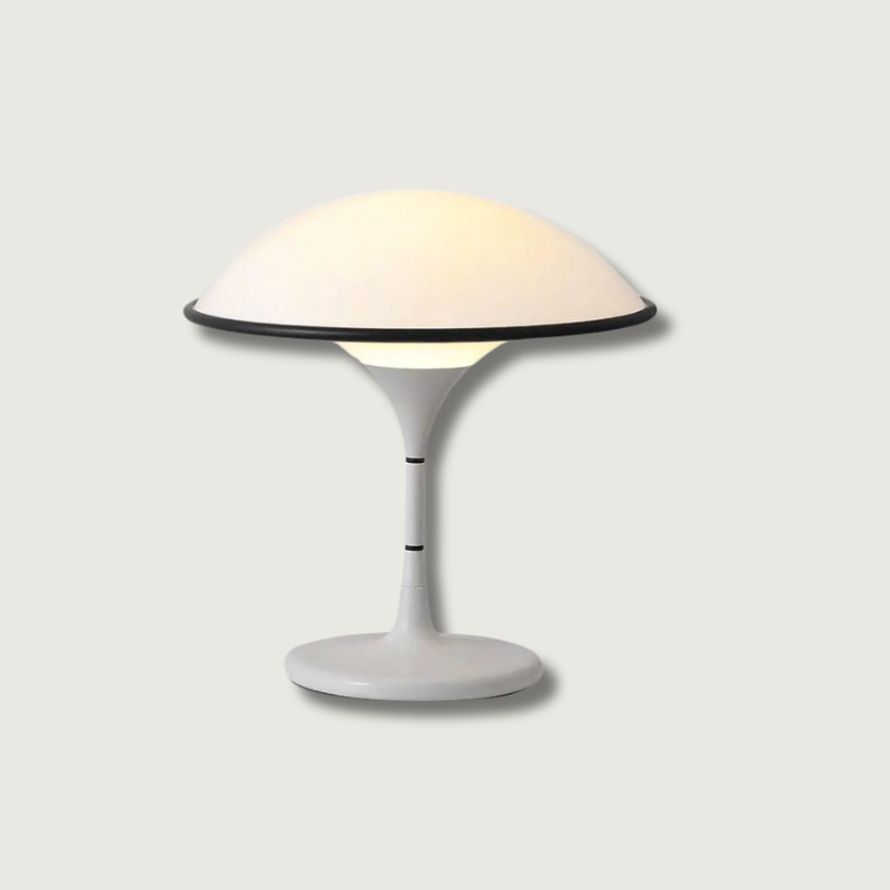 Contemporary Desk Lamp | Black Trim Dome Shade - HappyKidMart