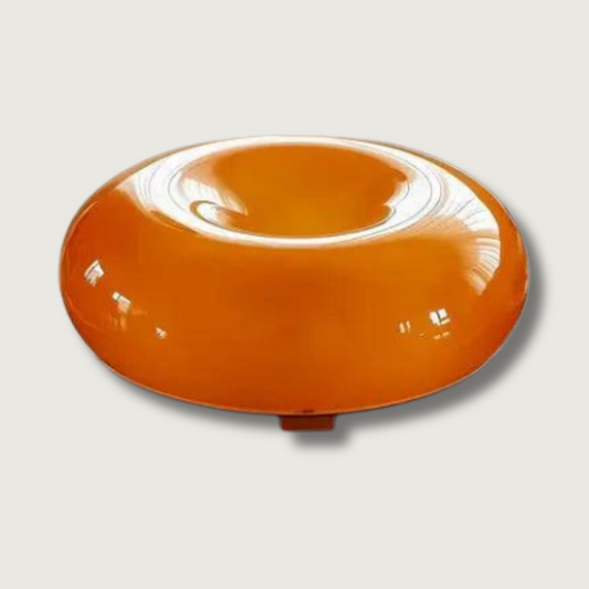 Round Glass Table Lamp with LED Touch Control - HappyKidMart