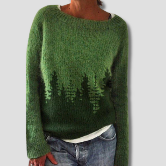 Nature Inspired Cotton Crew Sweater - HappyKidMart