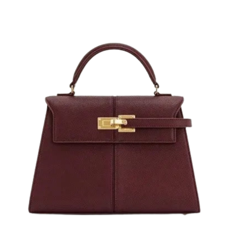 Small Chic Crossbody Purse With Metal Details