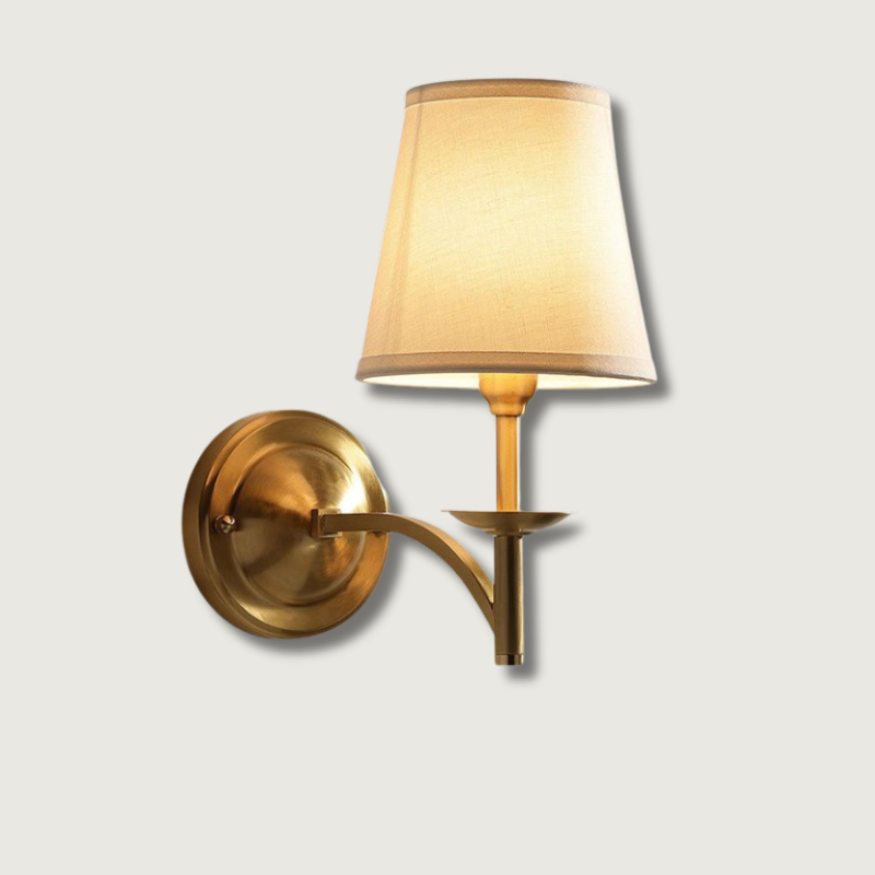 Contemporary Brass Bamboo Wall Light