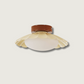 Elegant Overhead Lamp | Floral Pattern With Wood Trim - HappyKidMart