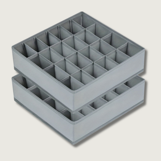Compact Closet Storage Bins 24 Piece Set - HappyKidMart