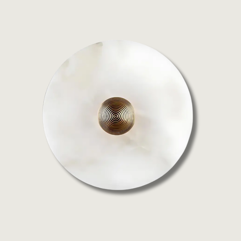 Classic White Glass Pendant Light with Bronze Accent - HappyKidMart