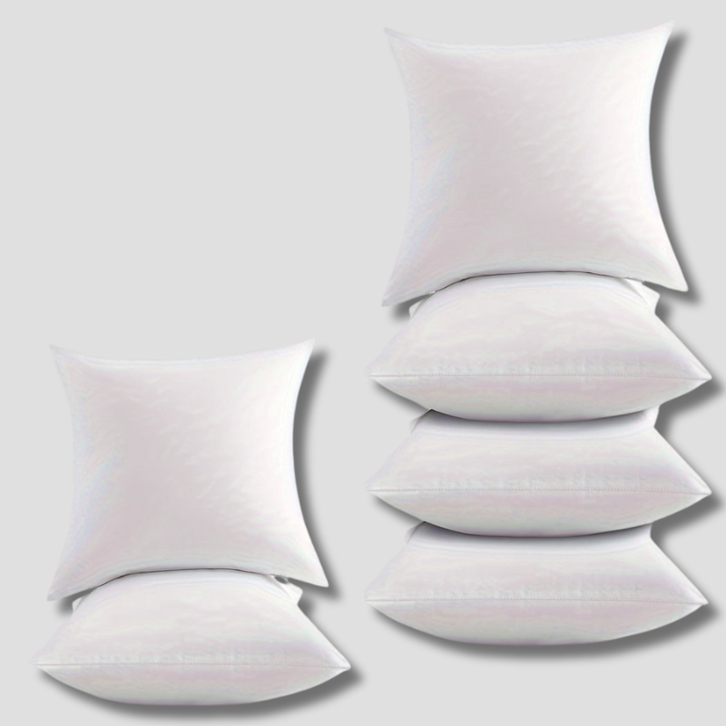 Soft Pillow Inserts | 6-Pack Waterproof Filler Set - HappyKidMart