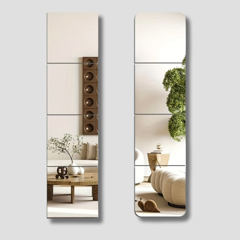 Stylish Wall Mirror Set | Durable Acrylic Panels - HappyKidMart