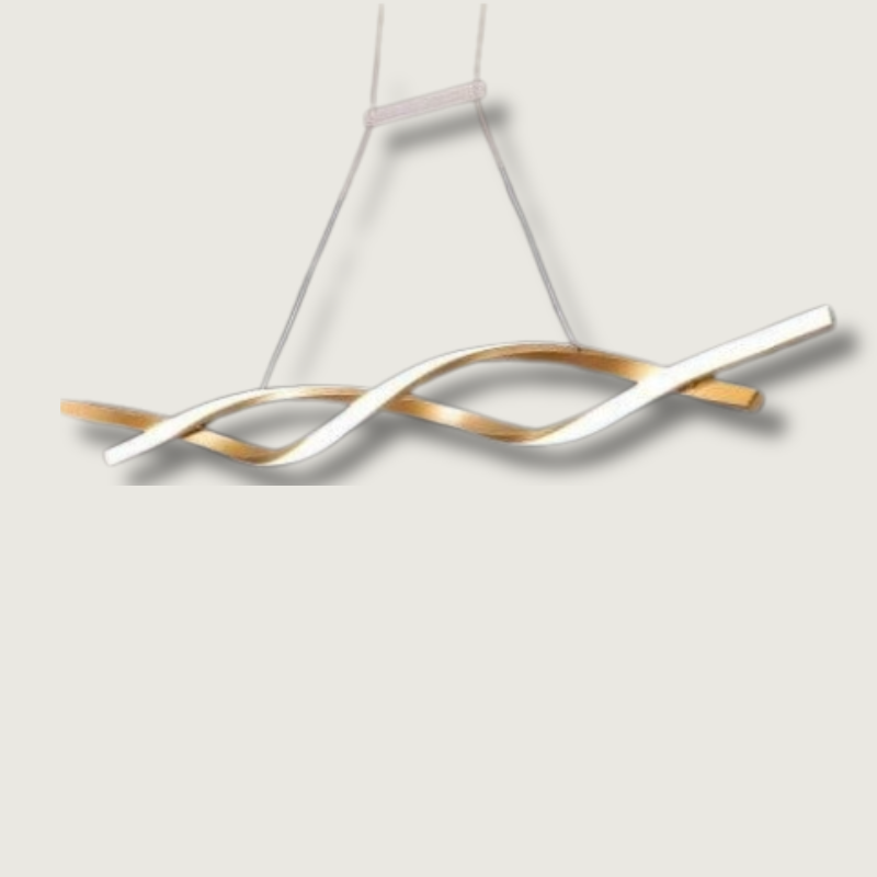 Stunning Spiral Pendant Light | LED Wave Chandelier - HappyKidMart