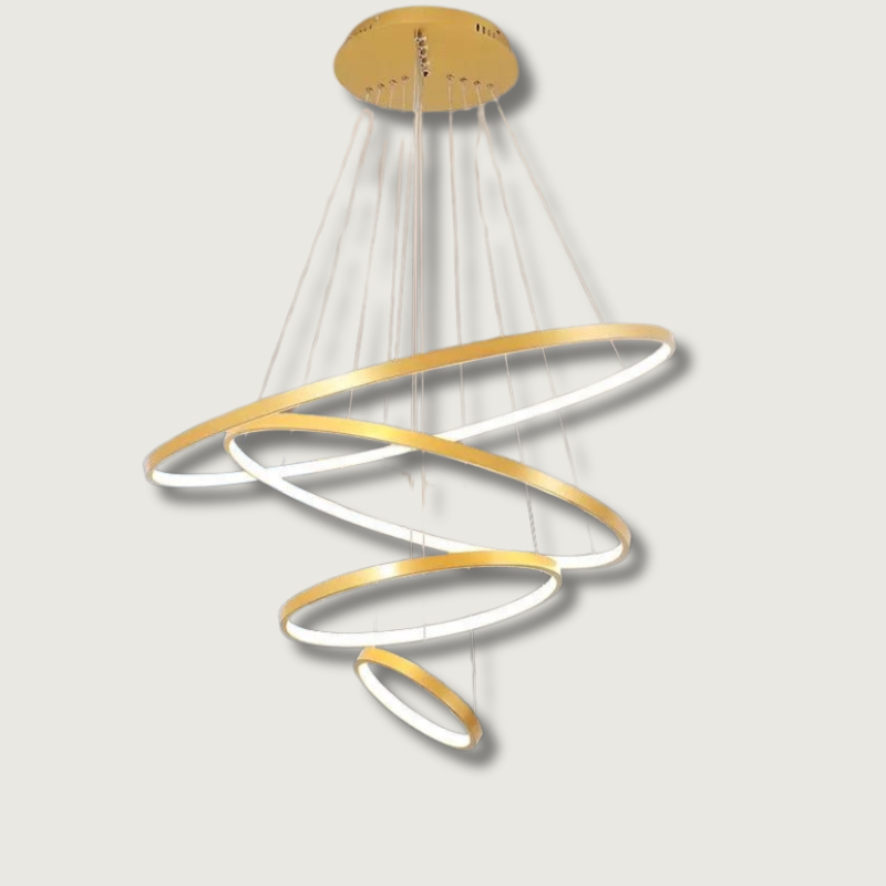 Stylish Circle LED Ceiling Chandelier - HappyKidMart