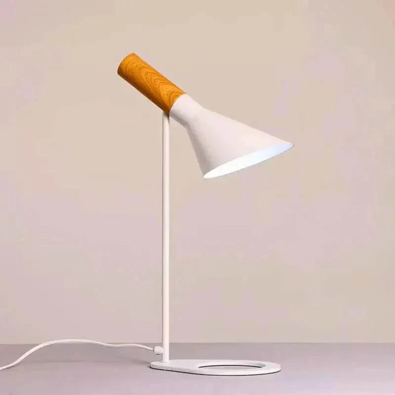 Contemporary Wooden Desk Lamp Adjustable Bright Light