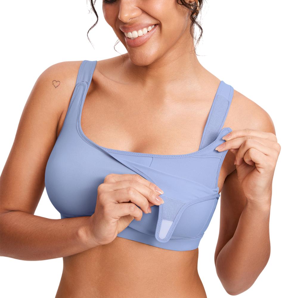 Comfortable Breastfeeding Bra | Easy Pumping Sports Bra - HappyKidMart