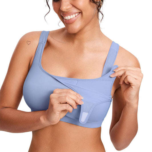 Comfortable Breastfeeding Bra | Easy Pumping Sports Bra - HappyKidMart