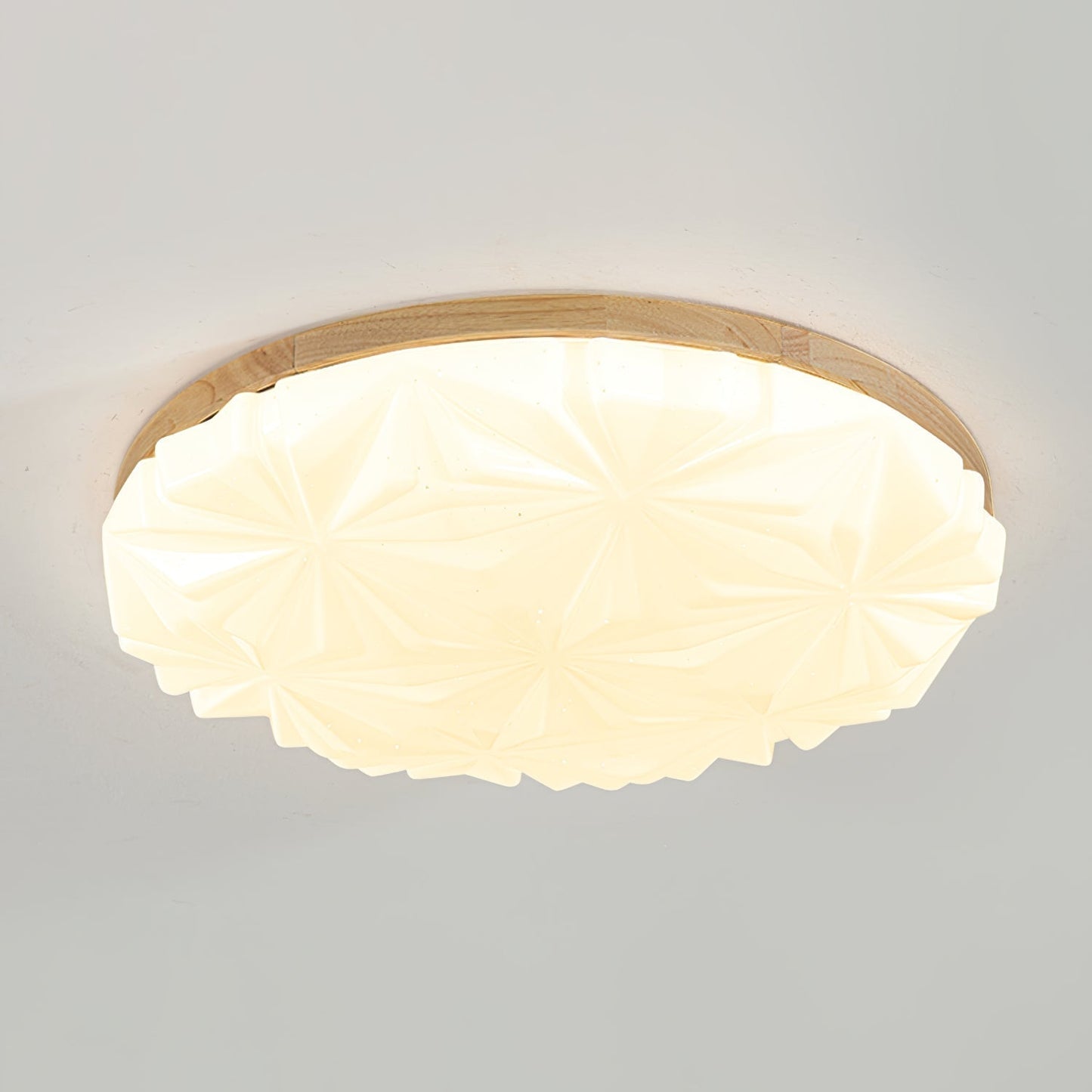 Stylish Wooden Geometric Ceiling Lamp