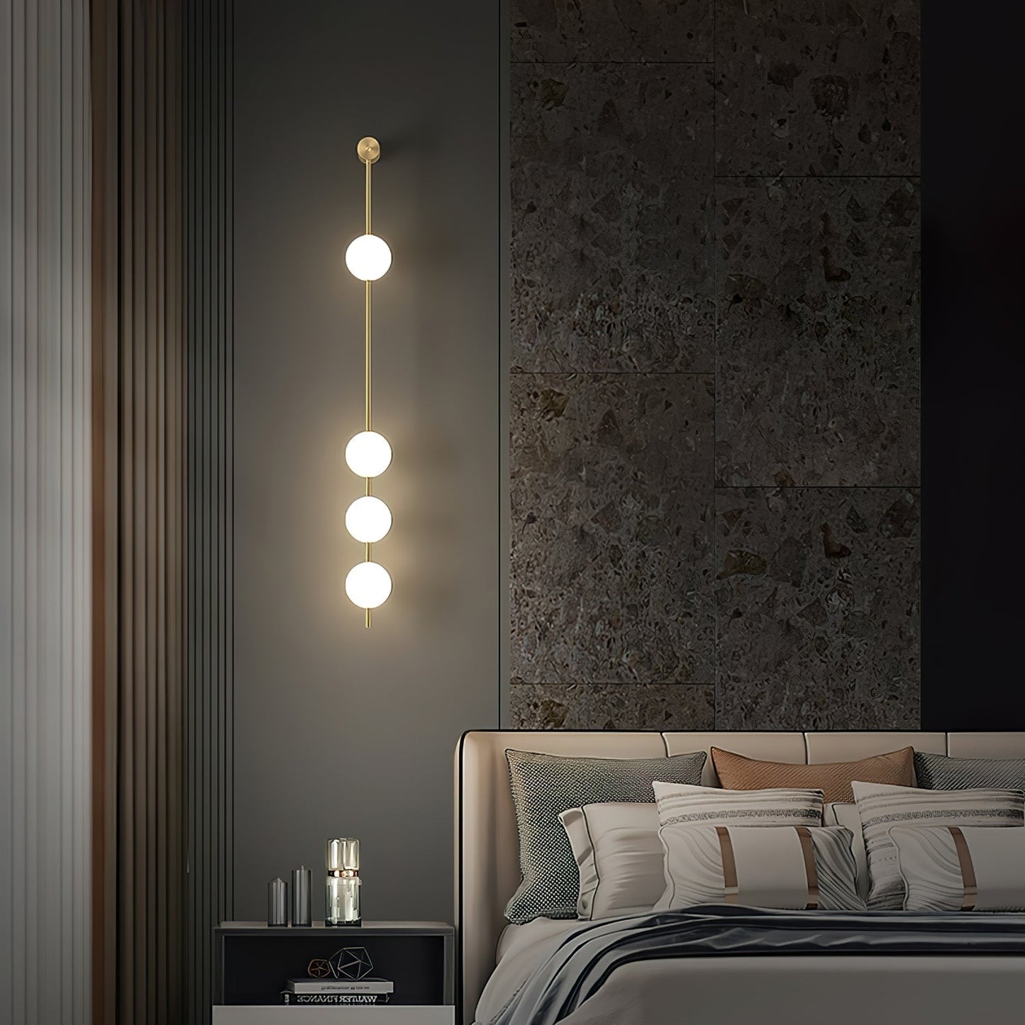 Luxury Gold Globe LED Wall Light