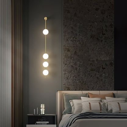 Luxury Gold Globe LED Wall Light