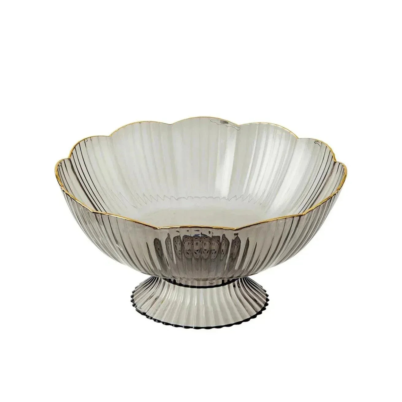 Retro Green Glass Fruit Dish