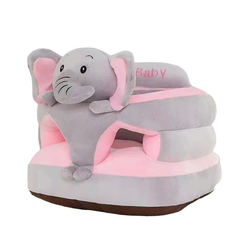 Washable Cute Cartoon Cover Baby Sofa with Support Cotton Seat