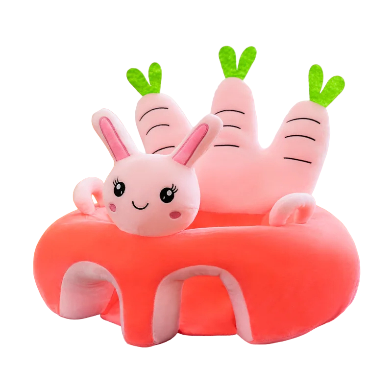 Washable Cute Cartoon Cover Baby Sofa with Support Cotton Seat