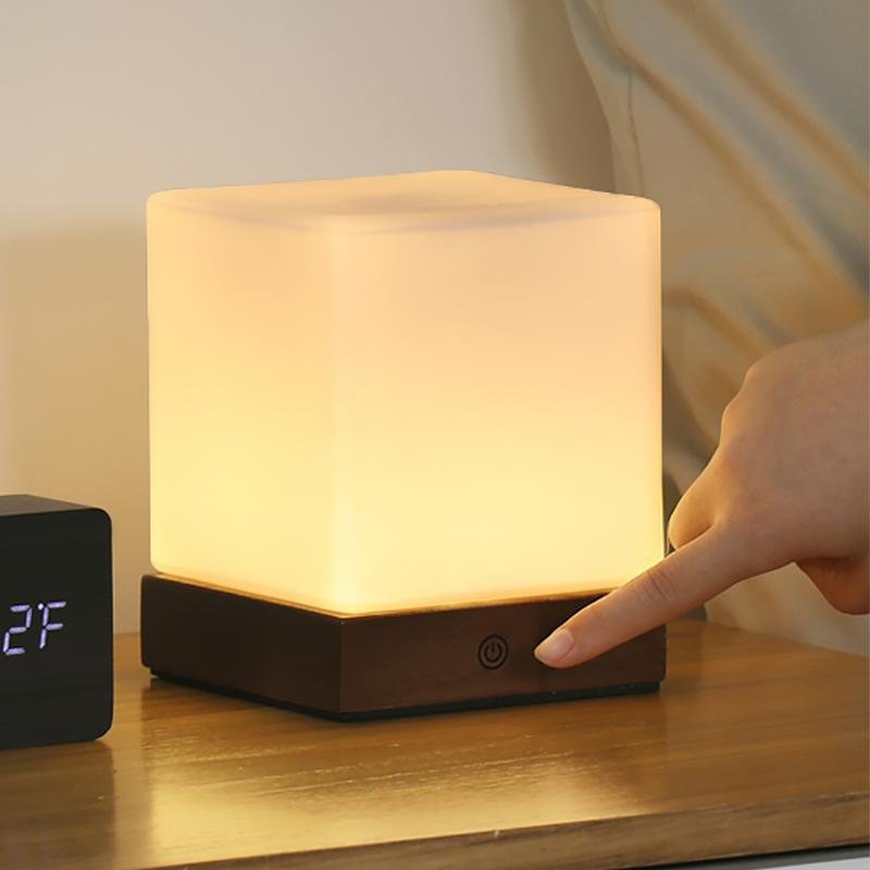 Simple Wooden LED Desk Lamp