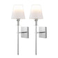Stylish Black Wall Light With White Glass Shade
