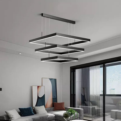 Luxury LED Square Chandelier Lighting