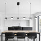 Sleek LED Hanging Light | Adjustable Gold Tone Fixture