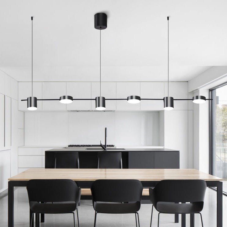 Sleek LED Hanging Light | Adjustable Gold Tone Fixture
