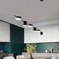 Sleek LED Hanging Light | Adjustable Gold Tone Fixture