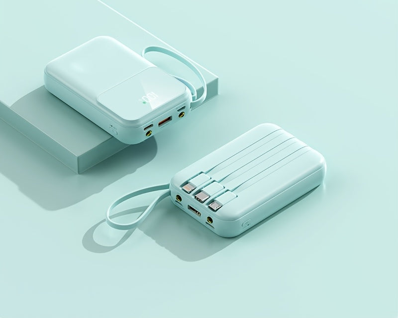 Portable Phone Charger 10000mAh with Cable - HappyKidMart