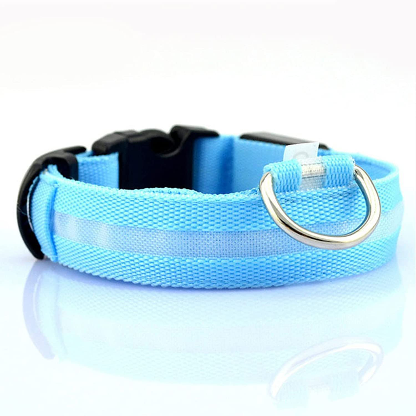 Glowing Rechargeable Pet Night Collar - HappyKidMart