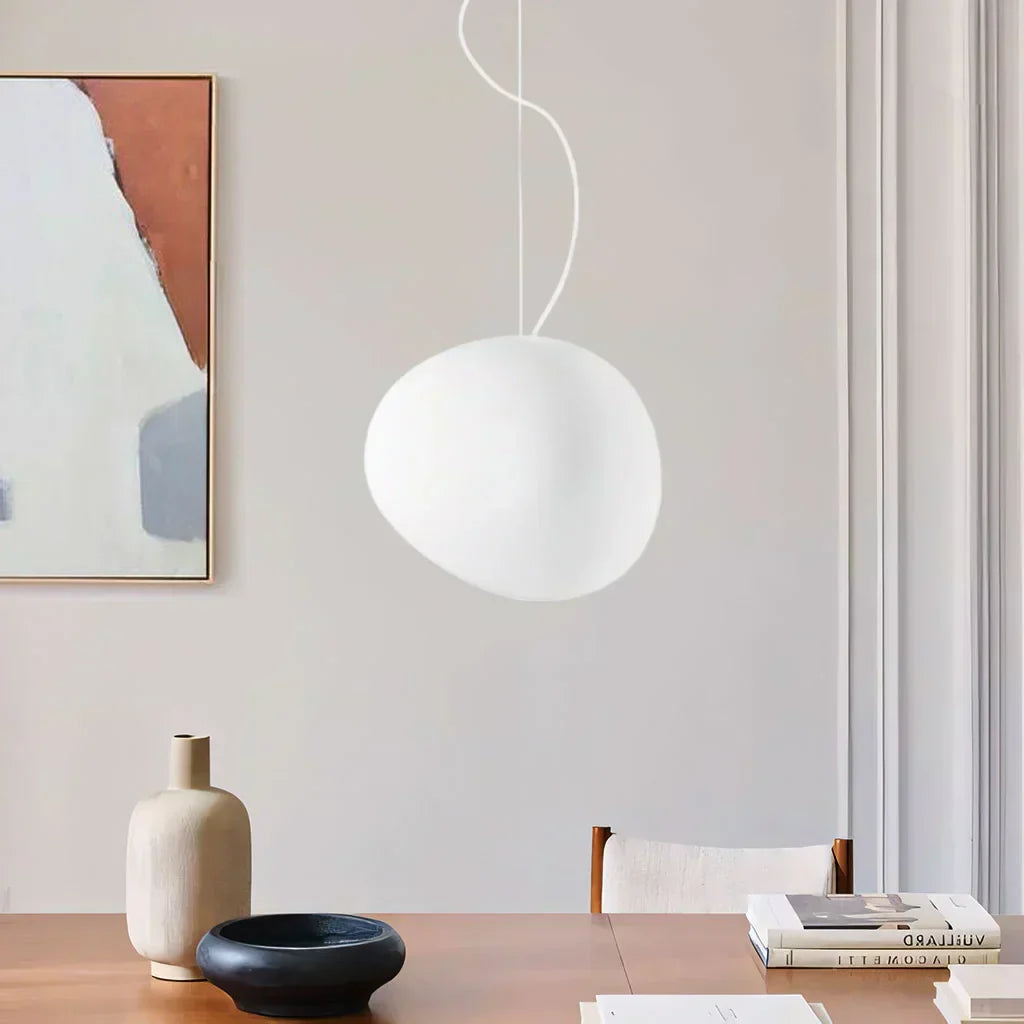 Stylish Hanging Light | Soft Glass Shade