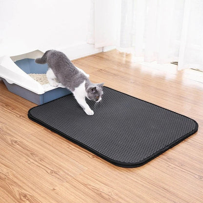 Pet Litter Mat | Waterproof Double Layer Design - HappyKidMart