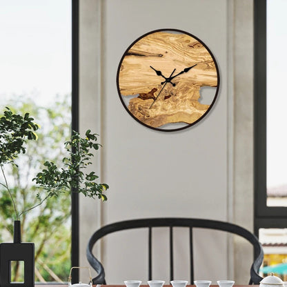 Farmhouse Style Wooden Wall Clock
