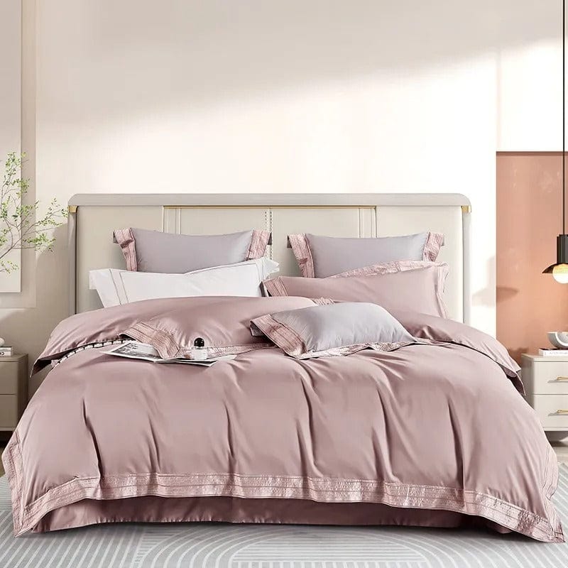 Soft Pink Ruffled Cotton Bedding Set - HappyKidMart