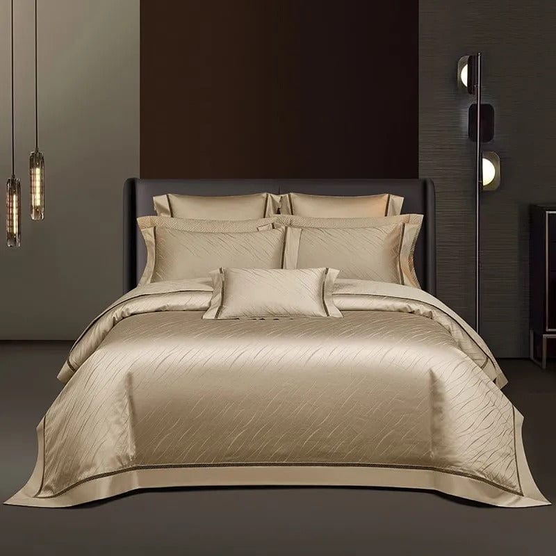 Luxury Soft Cotton Bed Set | Elegant Woven Pattern - HappyKidMart