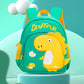 Fun Dino School Backpack Navy Blue Red T-Rex