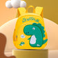 Fun Dino School Backpack Navy Blue Red T-Rex