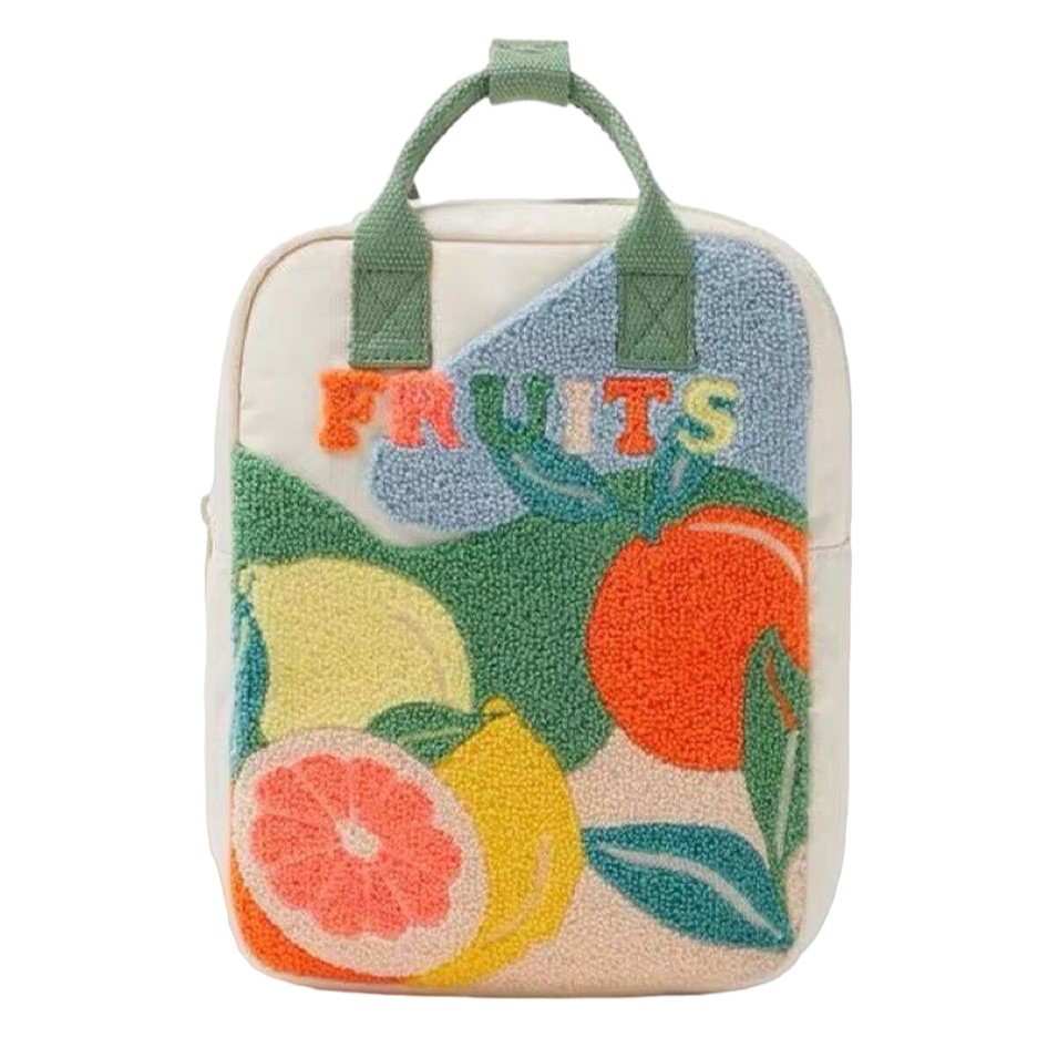 Fun Dino School Backpack | Colorful Canvas Print