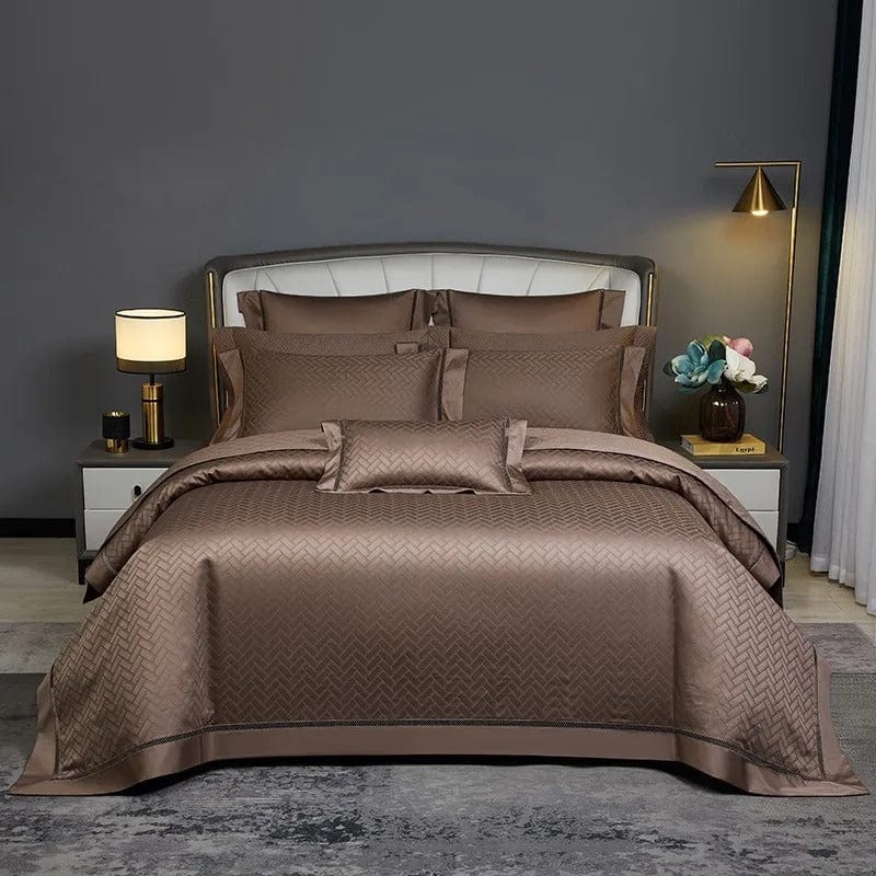 Luxurious Chevron Pattern Bedding Set