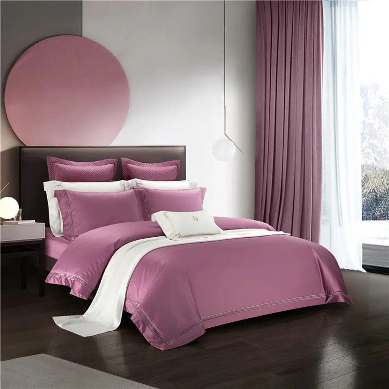 Plush Pink Cotton Bedding Set - HappyKidMart
