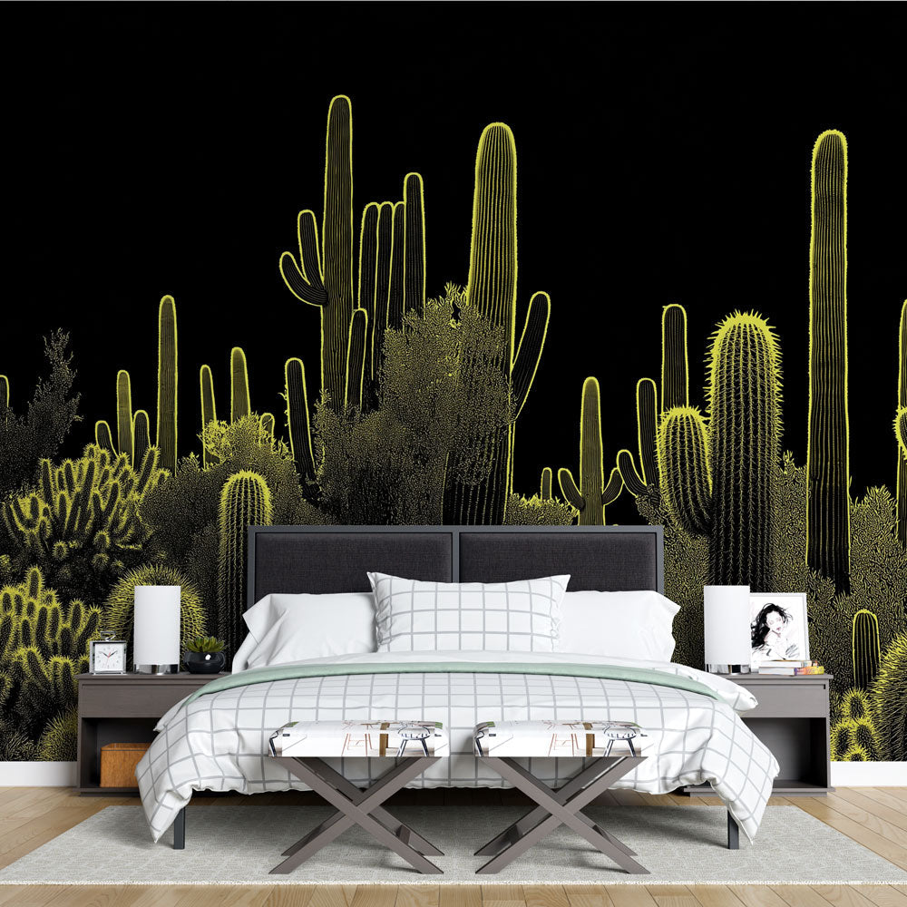 Vibrant Desert Night Wallpaper - HappyKidMart