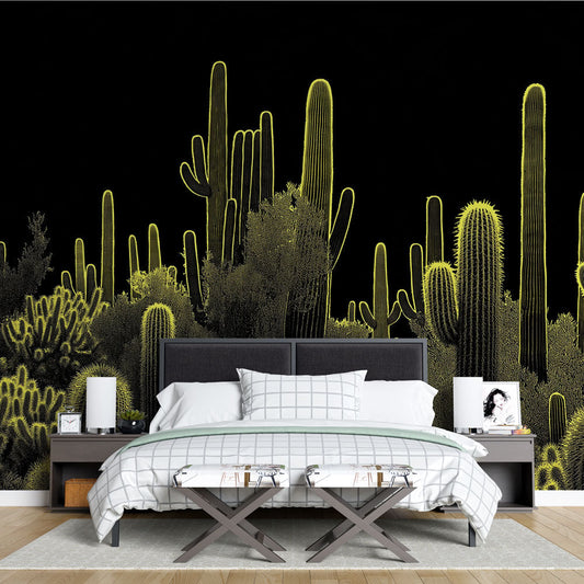 Vibrant Desert Night Wallpaper - HappyKidMart