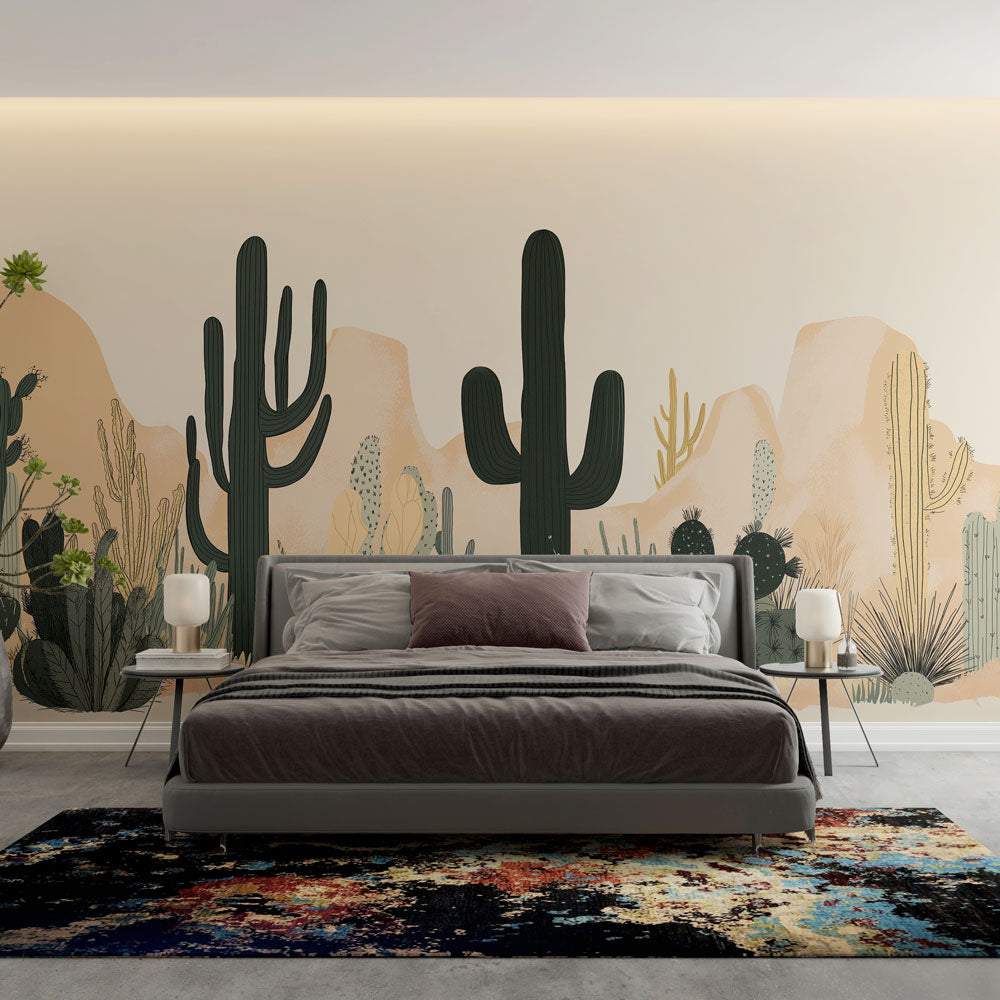 Southwest Desert Wall Mural Landscape - HappyKidMart